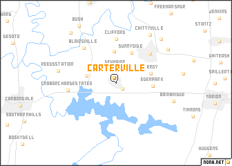 map of Carterville