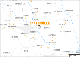 map of Carterville