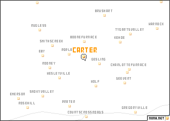 map of Carter