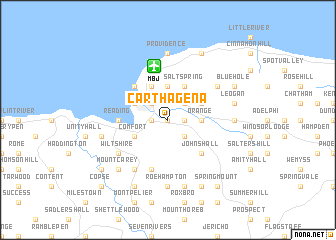 map of Carthagena