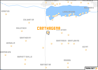 map of Carthagena