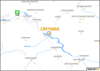 map of Carthage