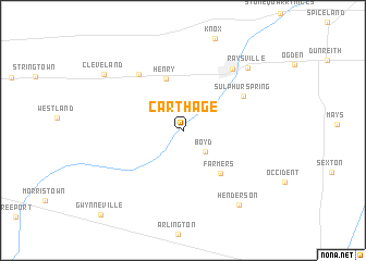 map of Carthage