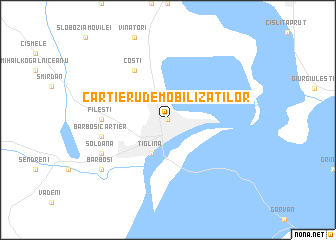 map of Cartieru Demobilizaţilor