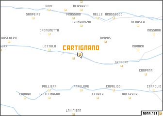 map of Cartignano