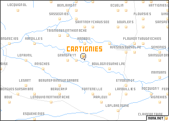 map of Cartignies