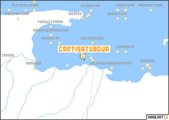 map of Cartí Satubgua