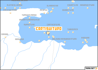 map of Cartí Suitupo