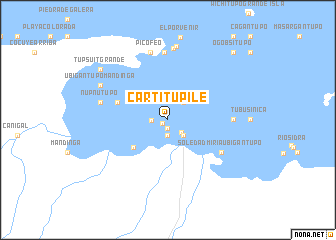 map of Cartí Tupile