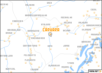 map of Caruara