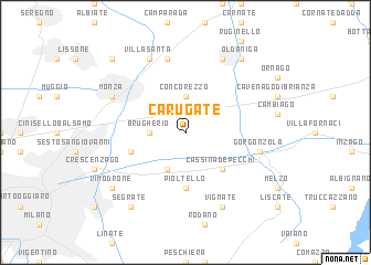map of Carugate