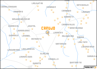 map of Carujo
