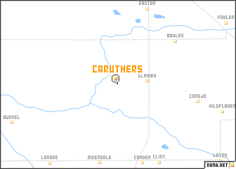 map of Caruthers