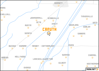 map of Caruth