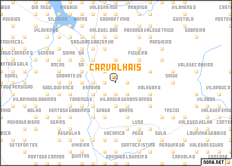 map of Carvalhais