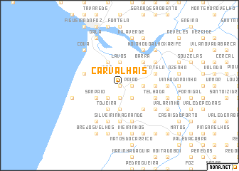 map of Carvalhais
