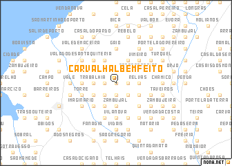 map of Carvalhal Bemfeito
