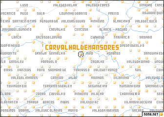map of Carvalhal de Mansores