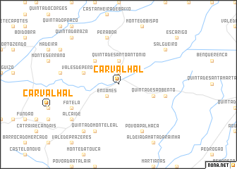 map of Carvalhal