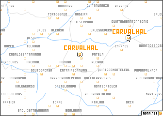 map of Carvalhal