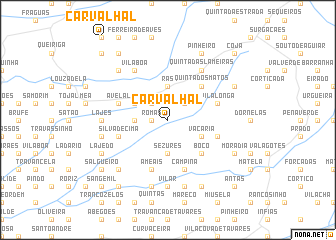 map of Carvalhal