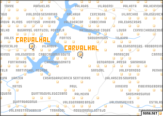 map of Carvalhal