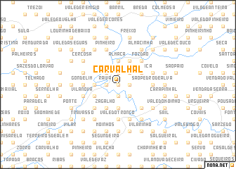 map of Carvalhal