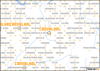 map of Carvalhal