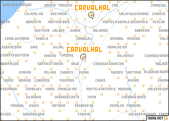 map of Carvalhal