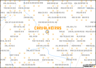 map of Carvalheiras