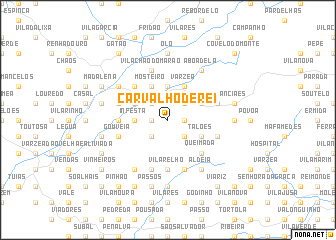 map of Carvalho de Rei