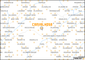 map of Carvalhosa
