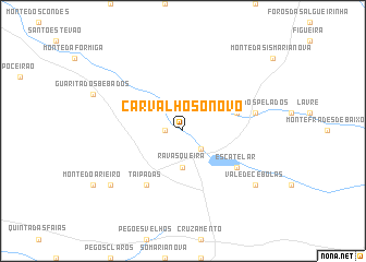 map of Carvalhoso Novo