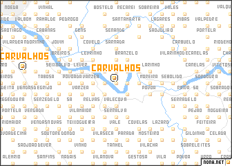 map of Carvalhos