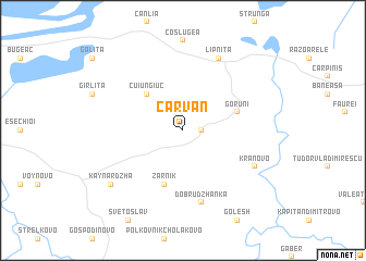 map of Carvăn