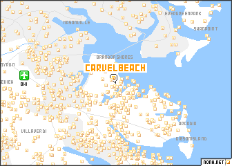 map of Carvel Beach