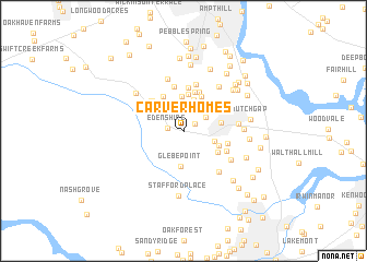 map of Carver Homes