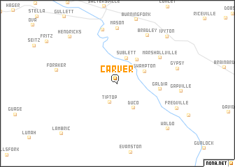 map of Carver