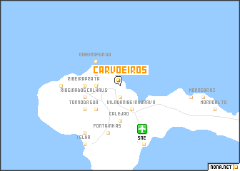 map of Carvoeiros