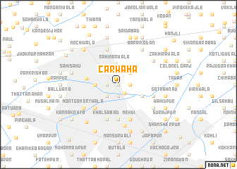 map of Carwaha