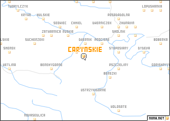 map of Caryńskie