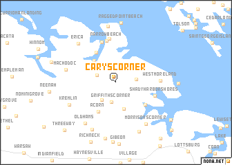 map of Carys Corner