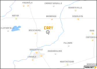 map of Cary