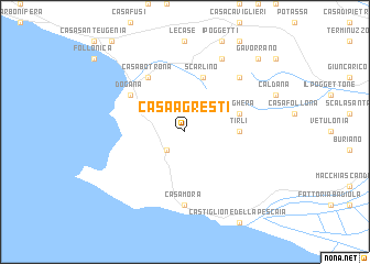 map of Casa Agresti