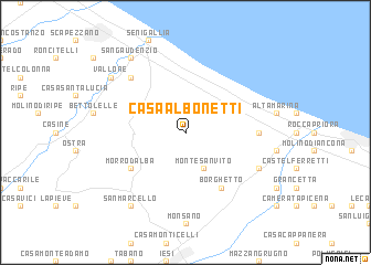 map of Casa Albonetti