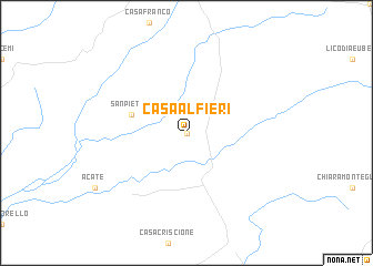 map of Casa Alfieri