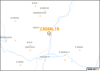 map of Casa Alta