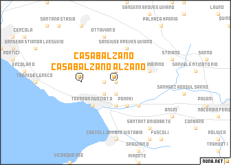 map of Casa Balzano