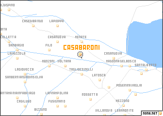 map of Casa Baroni