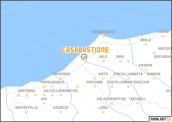 map of Casa Bastione